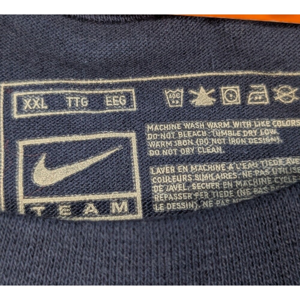 NEW Nike 2007 Dunk Baby Teeth Navy Blue Tee 2XL T-Shirt - Picture 3 of 5